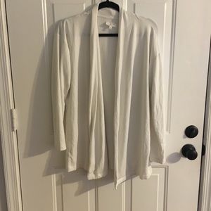 Lou & Grey signature soft white cardigan